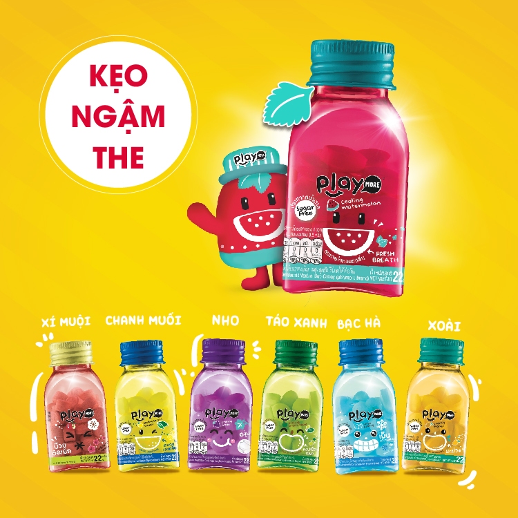 Kẹo ngậm the Play More Thái Lan