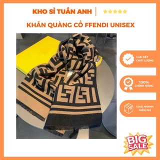  Khăn quàng cổ FD chuẩn chữ FF  Dùng được 2 mặt  Khăn choàng cổ chất dạ ép mềm size 65cmx1m9  Tinh Tế Sang Trọng 