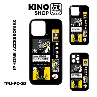 Ốp lưng iPhone KINOSHOP [ OD 198 ] G-Dragon PEACEMINUSONE viền dẻo đen silicon TPU chống ố vàng 15 Pro