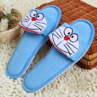 🌸𝐓𝐀̣̆𝐍𝐆 𝐐𝐔𝐀̀🌸 Dép bông mịn đế cao su HELLO KITTY - DORAEMON