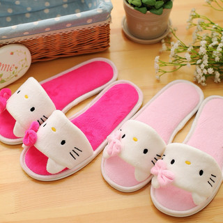 🌸𝐓𝐀̣̆𝐍𝐆 𝐐𝐔𝐀̀🌸 Dép bông mịn đế cao su HELLO KITTY - DORAEMON