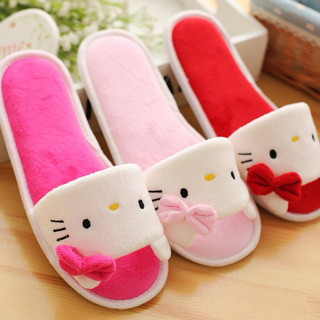 🌸𝐓𝐀̣̆𝐍𝐆 𝐐𝐔𝐀̀🌸 Dép bông mịn đế cao su HELLO KITTY - DORAEMON