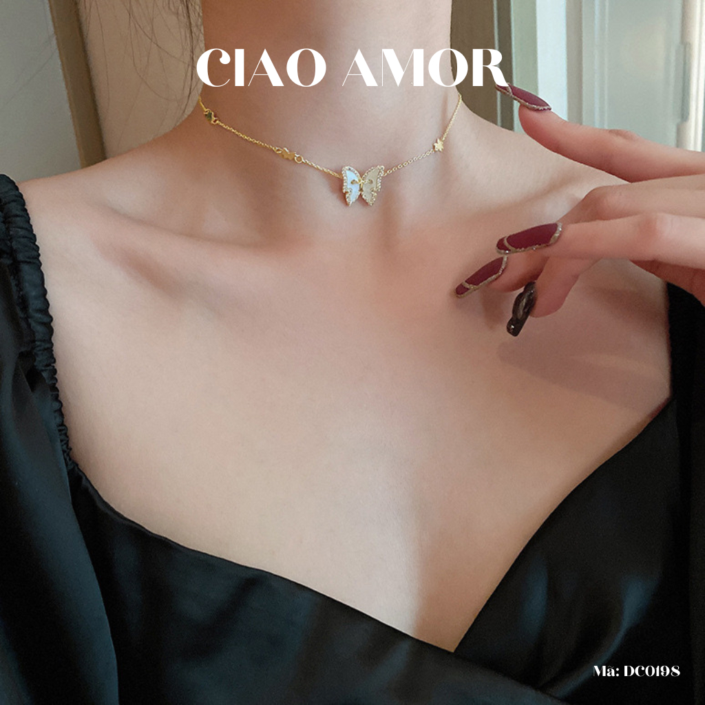 Dây chuyền nữ, Choker nữ cánh mảnh tinh tế Trang sức Ciao Amor - DC0198