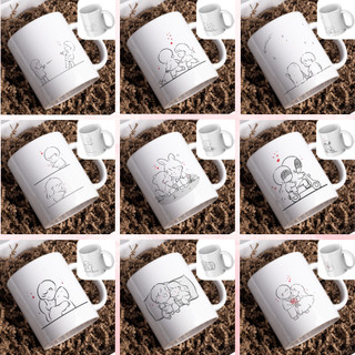 Ly Sứ Cặp Đôi, Couple Quà Tặng Valentine 14/2 ý nghĩa, Cốc Sứ Uống Nước Decor Xinh Xắn Tặng Người Yêu part 2