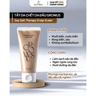 Tẩy da chết tóc GROWUS SEA SALT THERAPY SCALP SCALER