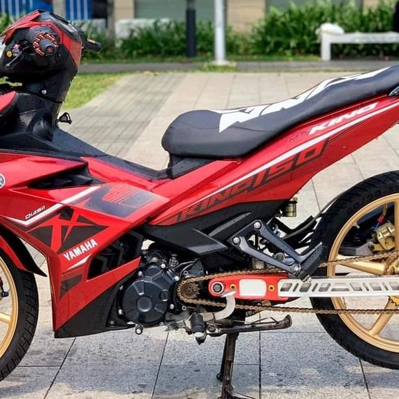 Tem Rời Exciter 150 MX King Dán Xe Đỏ Đô