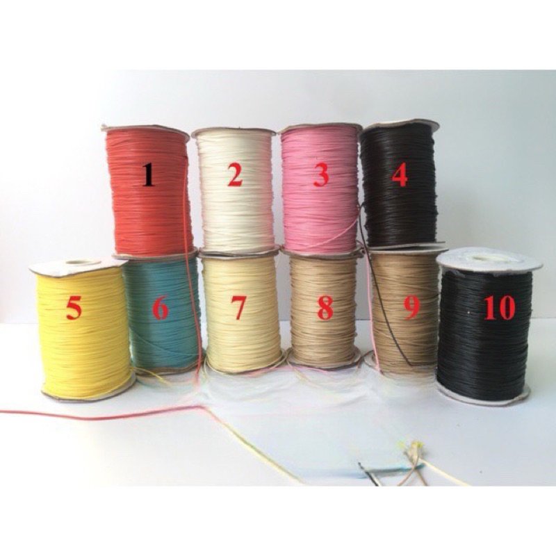 Dây sáp Hàn Quốc 1.5mm – bó 10m, nhiều màu, làm vòng tay handmade