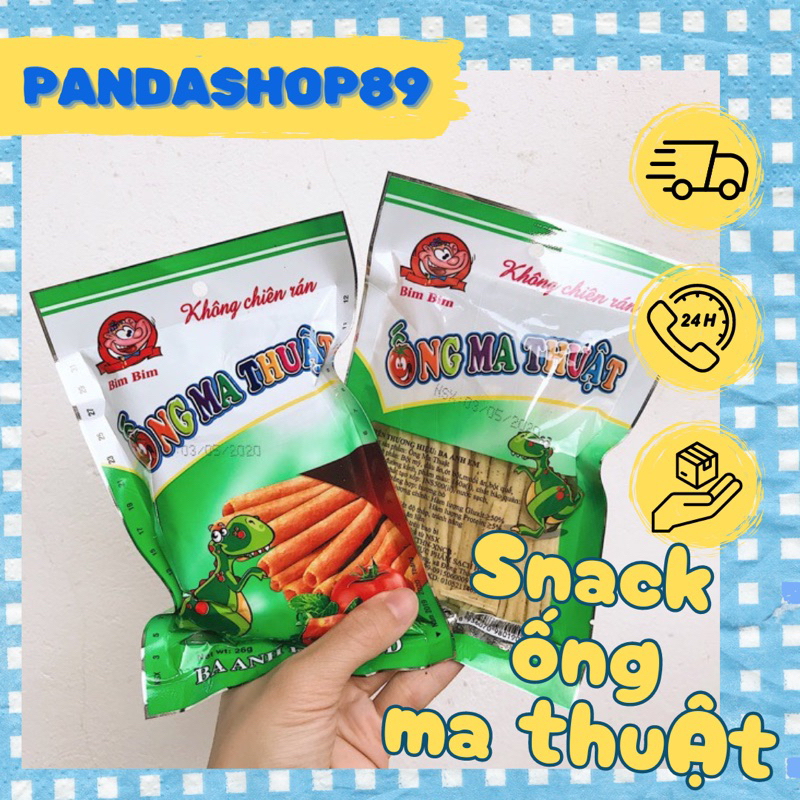 Combo snack Ống Ma Thuật, Ba Anh Em food, đồ ăn vặt tuổi thơ cổng trường, Pandashop89