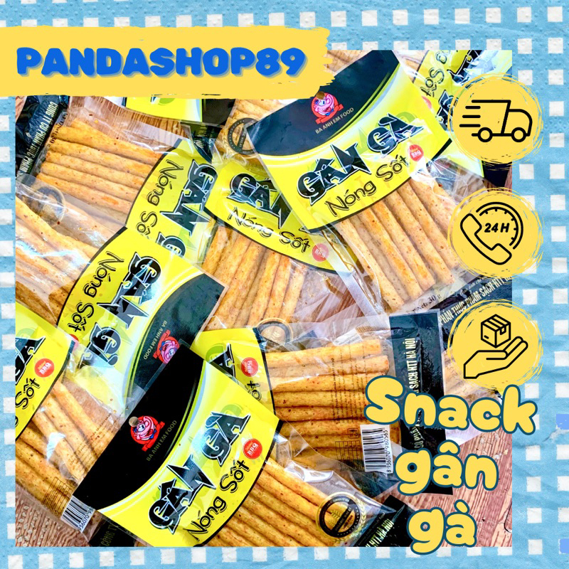 Combo snack gân gà nóng sốt (gói 30g)