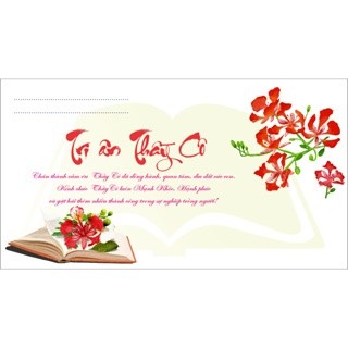 Combo 20 cái Phong bì Tri ân cảm ơn - Dùng để tặng quà Tri ân Thầy cô cuối năm học  thay bưu thiếp