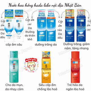 [CHÍNH HÃNG] Nước Hoa Hồng Toner Hadalabo Chính Hãng Nhật Bản