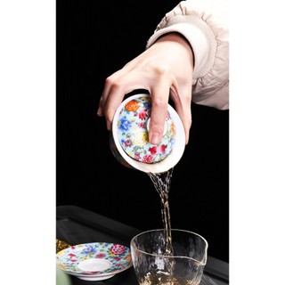 Chén Khải sứ trắng Bạch Định thấu quang 200 ml CK005