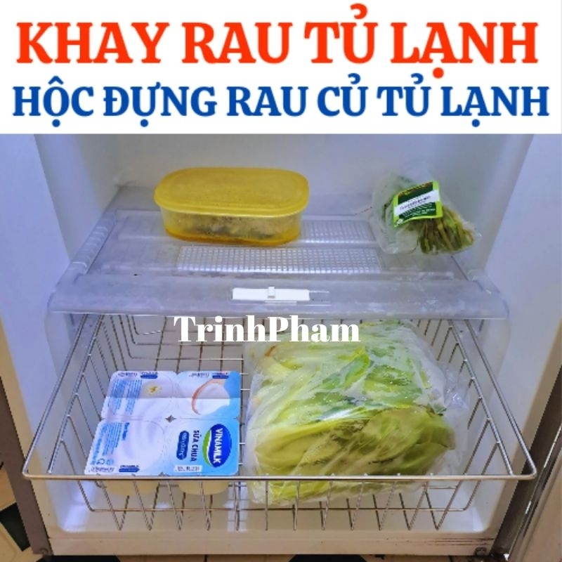 Khay Rau Tủ Lạnh- Hộc đựng rau củ Tủ Lanh. Ngăn rau tủ lạnh Làm size theo yêu cầu