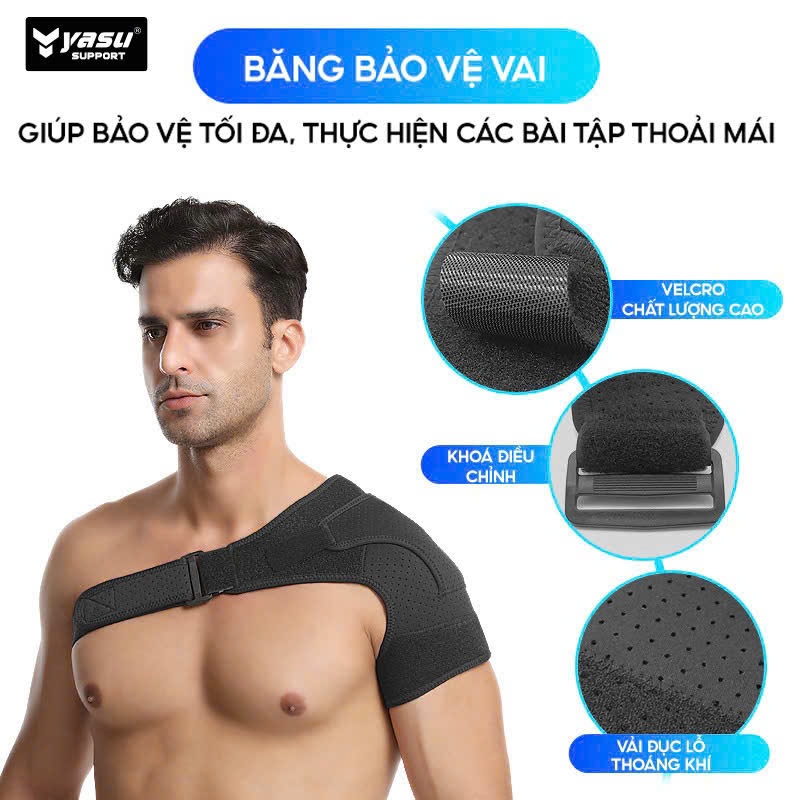 Băng vai phòng chống chấn thương bảo vệ khớp vai Yasu 1692YS