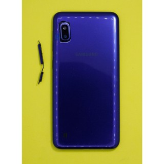 Vỏ bộ Samsung A10 (gồm: nắp lưng vành camera liền kính, phím) zin new