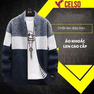  Áo khoác len nam nữ cao cấp áo ấm nam bên trong lót nhung giữ ấm bên ngoài len dày dặn CELSO Áo bomber Hàn Quốc KP082 
