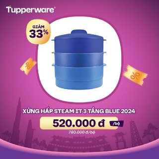 Xửng Hấp Tupperware Steam It 3 Tầng