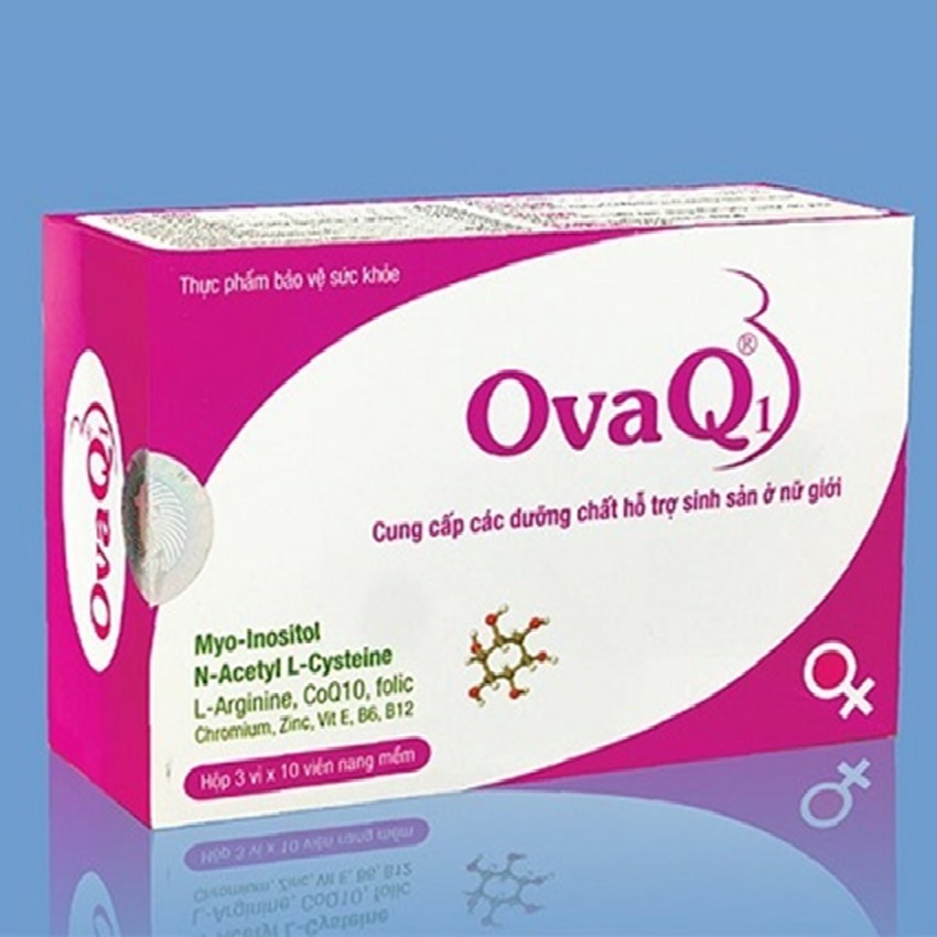 OvaQ1 – Hỗ trợ trứng phát triển, tăng khả năng thụ thai, bổ trứng cho phụ nữ ( ovaq 1 plus ovaqplus)