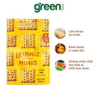 Bánh qui bơ nhập khẩu minis Leibniz Đức 100g dùng bơ tự nhiên và dầu hướng dương, không chất béo chuyển hóa