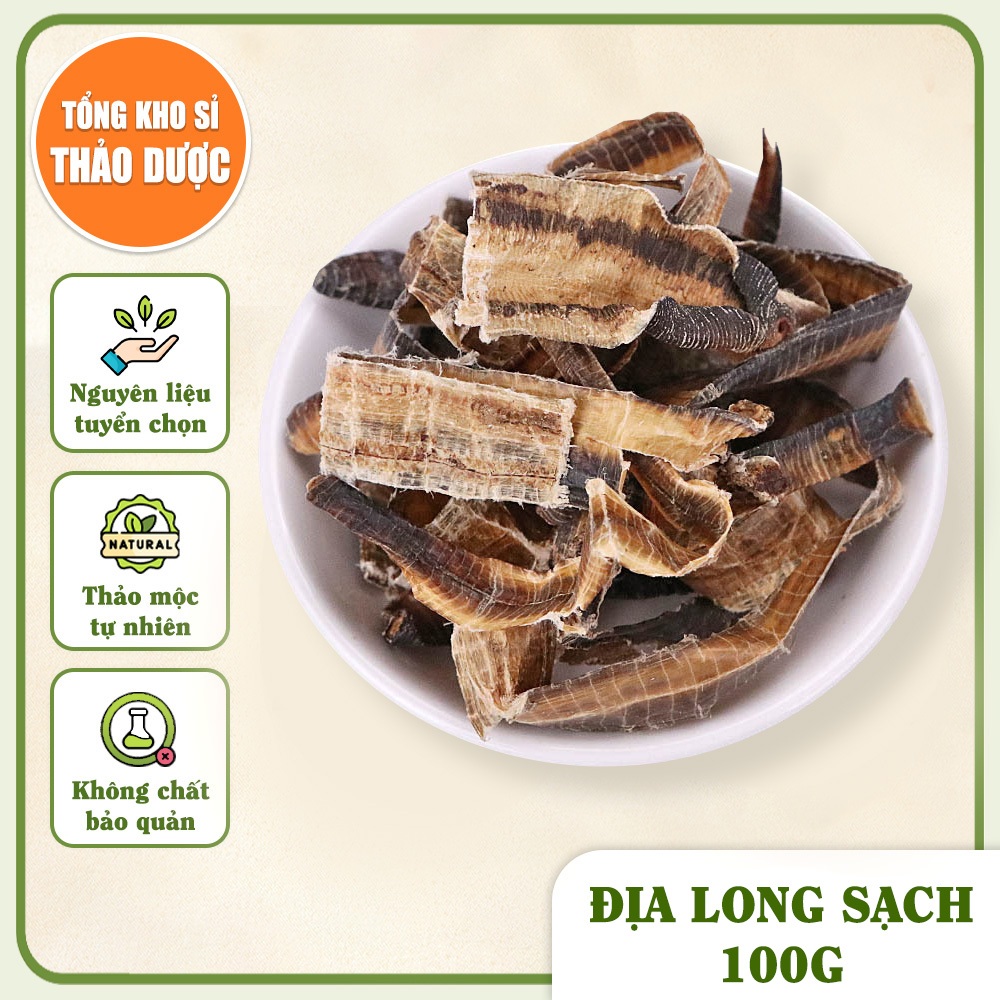 Địa Long Sạch 100g (Không Chất Bảo Quản)