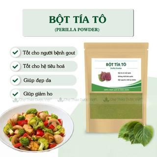 Bột tía tô 500g, nguyên chất, đắp mặt sáng da, giảm mụn, mờ thâm nám, tốt cho người bị gout