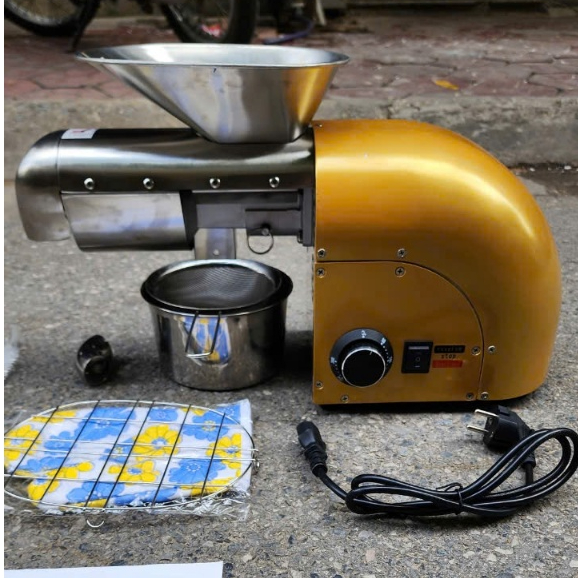 Máy ép dầu mini cao cấp J168. Máy ép dầu gia đình năng suất 6-10kg/h Máy ép dầu mini cao cấp J168