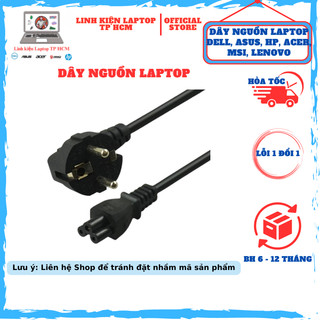 Cáp sạc, sạc laptop Acer, dây sạc laptop Dell, Asus, HP dây dài 1m2