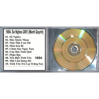 Bộ 4 CD ca sĩ mạnh quỳnh ( 1663 - 1694 )