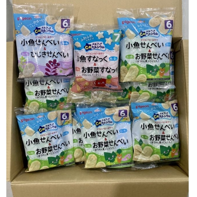 Bánh Ăn Dặm Pigeon Dạng Túi - Mix 2 Vị Nhật Bản Dành Cho Bé Từ 6M+