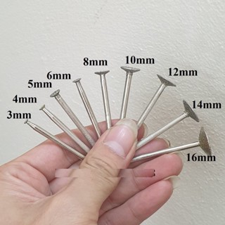 2 Mũi mài kim cương T chân 3mm hình T Béo dùng mài khắc đá ngọc và làm sạch mối hàn- mũi mài hình đĩa