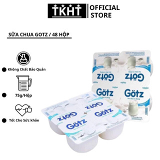 Thùng 48 Hũ Sữa Chua GOTZ Được Làm Từ Men Sữa Chua Đặc Trưng, Có Vị Béo Nhẹ. Không Chứa Chất Bảo Quản (SP001790)