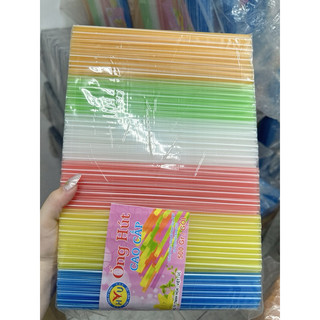 Ống hút nhựa đủ màu phi 6, phi 8 bịch 500gr