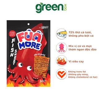 Đồ ăn vặt khô cá miếng vị mực siêu cay Funmore Thái Lan 20g