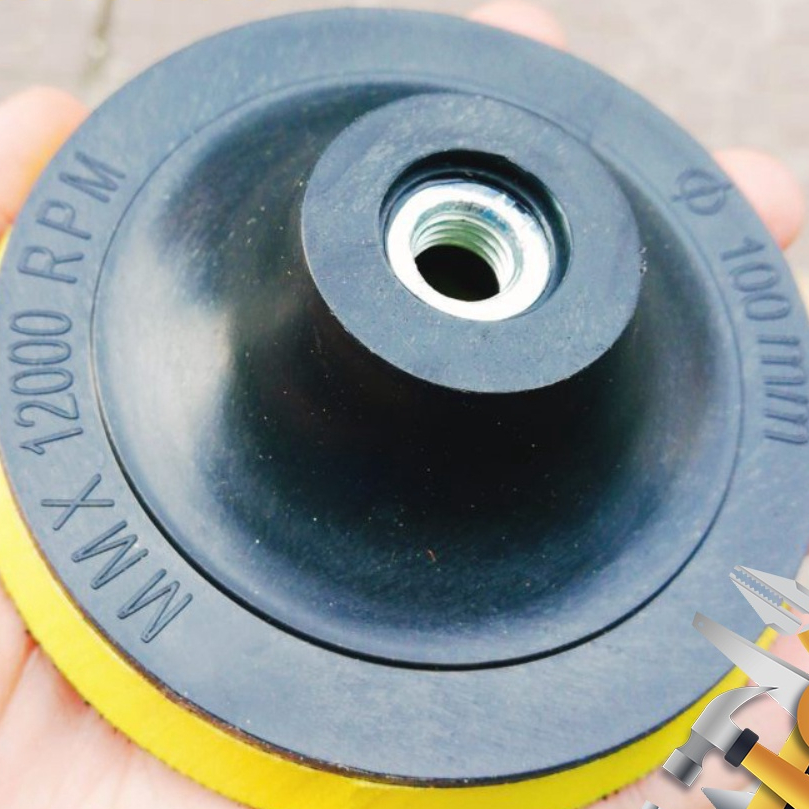 Đế Chà Nhám - Dính Nhám - Đế Dính Giấy Ráp 100mm  💵 [GIÁ SIÊU RẺ]