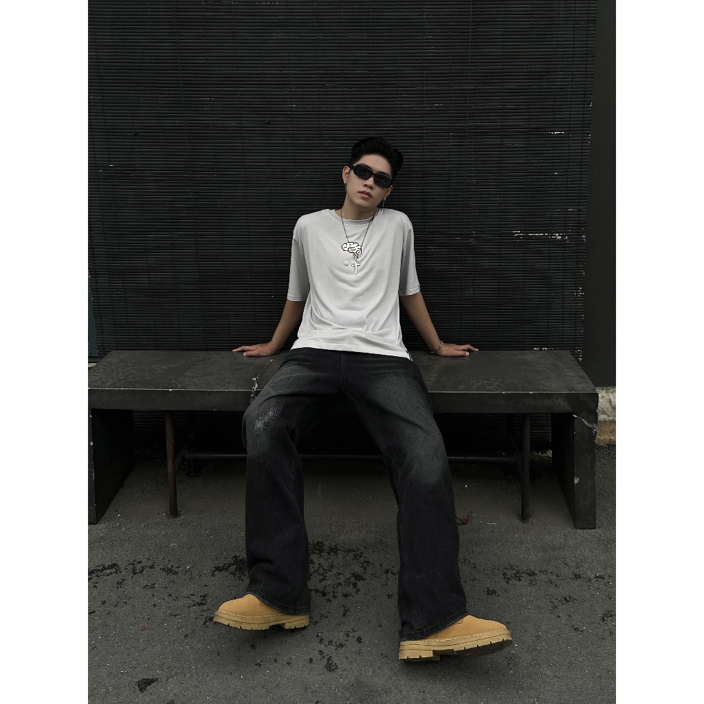 Áo Thun DOJU Form Rộng A024 Circle Unisex Oversize T-Shirt