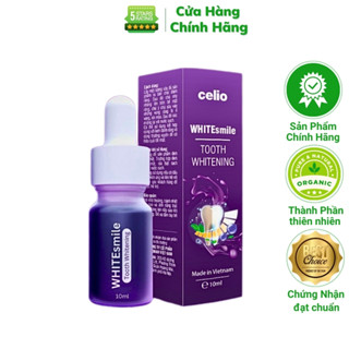 Serum Trắng Răng Celio White Smile 10ml Tinh Chất Sirum Gel Hỗ Trợ Làm Trắng Răng Ố Vàng Khử Mùi Hôi Vệ Sinh Răng Miệng