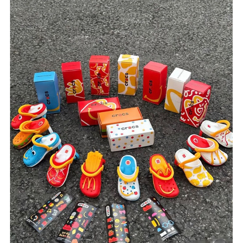 Móc Khoá Mô Hình Dép Crocs x Mcdonalds 2024