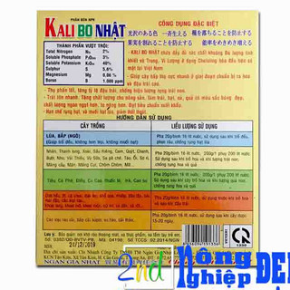 Kali Bo Nhật – Phân Bón Lá NPK-2-3-40-14 SO3-1.000B-1.000MgO - Hạn Chế Đổ Ngã, Không Còn Muối Hạt