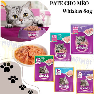 Pate mèo Whiskas 80g ( Giao ngẫu nhiên)
