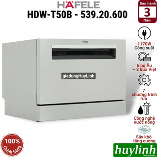 Máy rửa chén bát để bàn hafele hdw-t50b - 539.20.600 - 6 bộ