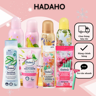 [CHE TÊN] Bộ Kem ức chế lông mọc chậm dưỡng da sau wax lông, cạo lông Balea, Dao Cạo  Đức - Date mới