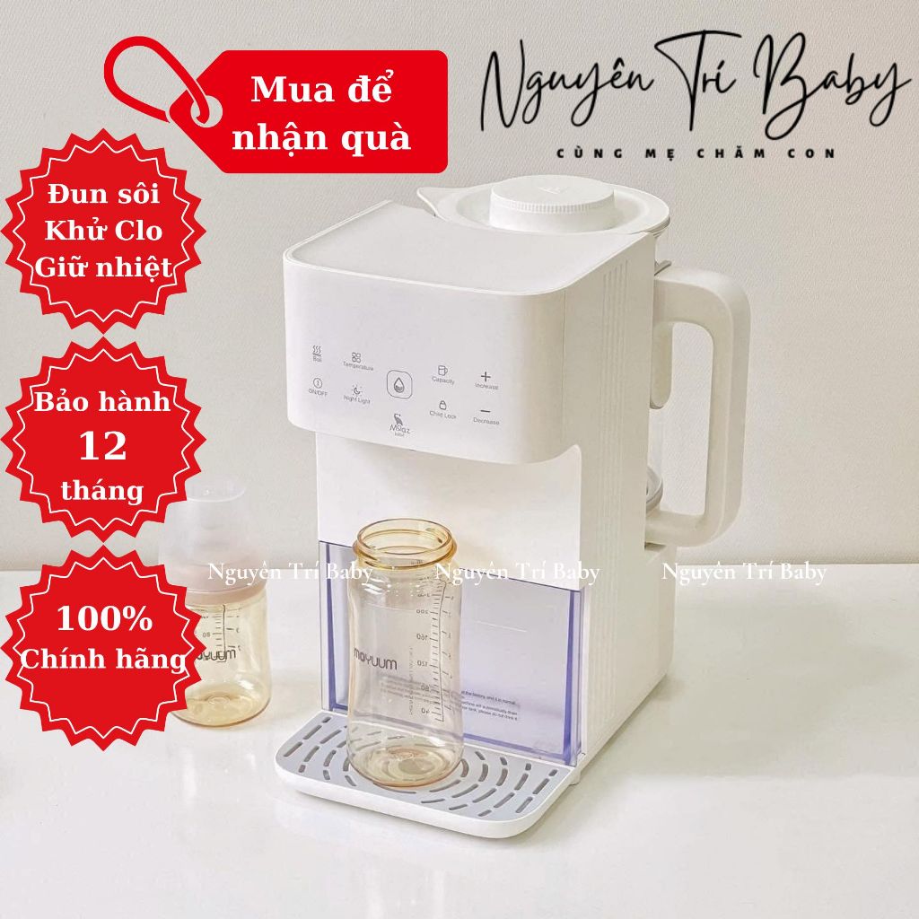 Bình thủy điện, bình đun nước giữ nhiệt pha sữa thông minh Moaz bebe MB071