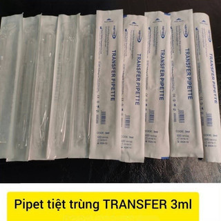 COMBO 10CHIẾC  PIPET tiệt trùng TRANSFER 3 ml