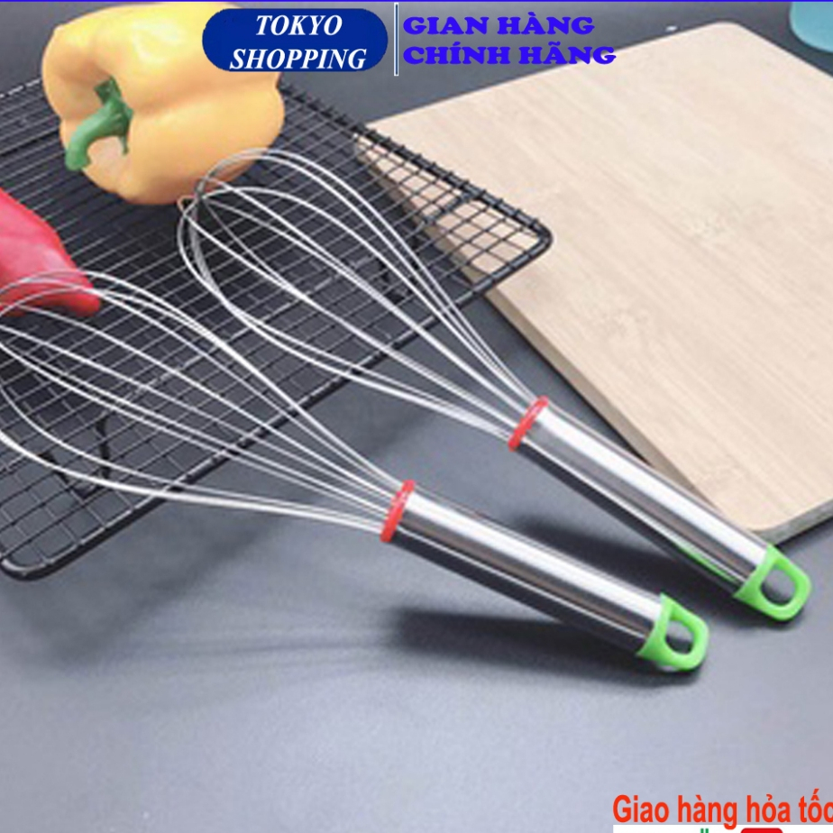 Dụng cụ đánh trứng và tán bột inox cao cấp