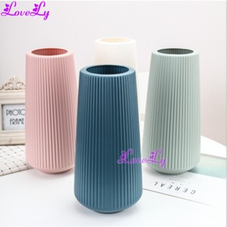 Lọ Hoa Nhựa Giả Sứ Phong Cách Bắc Âu Trang trí Văn Phòng Nhà Hàng Bình Lớn 30cm