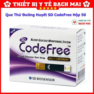 Que Thử Đường Huyết SD CodeFree [Hộp 50,25 Que]