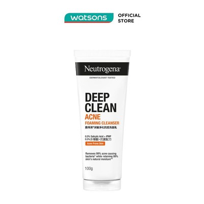 Sữa Rửa Mặt Neutrogena Ngừa Mụn Deep Clean Acne 100g