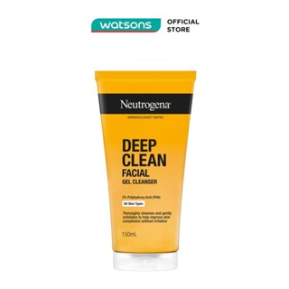 Sữa Rửa Mặt Neutrogena Deep Clean Facial Cleanser Dạng Gel Làm Sạch Sâu 150ml
