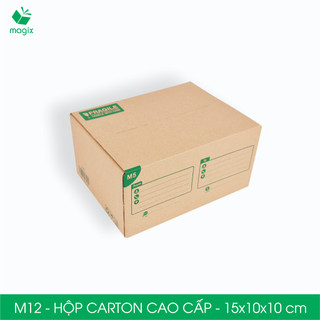 M12 - 15x10x10 cm - Combo 20 hộp carton đóng hàng cao cấp - Thùng carton gói hàng | Magix Packaging