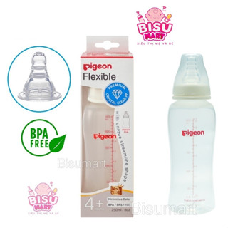  Bình Sữa Pigeon cổ hẹp Streamline cho bé nhựa PP 250ml 